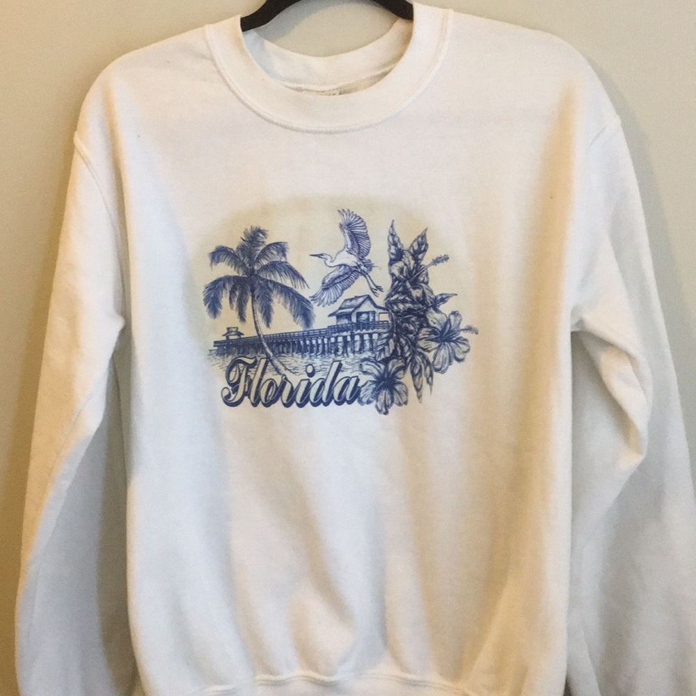 Vintage Florida Crew Neck Thick Sweatshirt